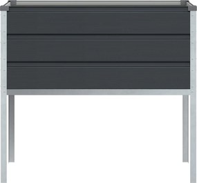vidaXL Γλάστρα Ανθρακί 100 x 45 x 90 εκ. Επικαλυμμένος Χάλυβας