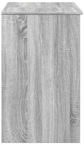 vidaXL Μπουντουάρ με Καθρέφτη Γκρι Sonoma 73x46,5x120 εκ.