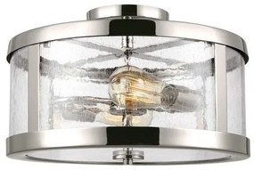 Πλαφονιέρα Φωτιστικό Οροφής 2xE27 Νίκελ Harrow FE-HARROW-SF Elstead Lighting FE-HARROW-SF Νίκελ Ματ