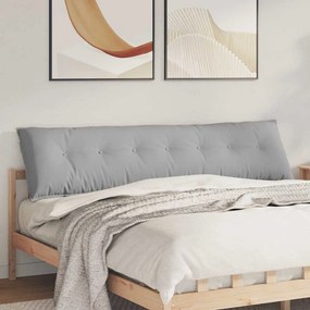vidaXL Μαξιλάρι Πλάτης Σκίουρος Γκρί 200 x 19 x 50 εκ ύφασμα