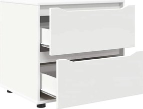 vidaXL Ντουλάπι αποθήκευσης Λευκό 60 x 48 x 57 εκ Επεξεργασμένο ξύλο