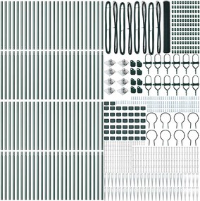 vidaXL Στύλος Περιφράξεων Πράσινο 100 x 1,4 μ (25 mm δίχτυ)