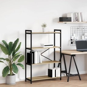 vidaXL Ράφι Βιβλίων Δρύς Sonoma 80 x 30 x 120 εκ Επεξεργασμένο ξύλο