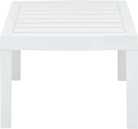 vidaXL Τραπεζάκι Κήπου Λευκό 78 x 55 x 38 εκ. Πλαστικό
