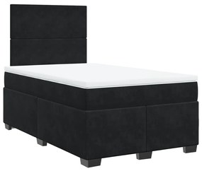 ΚΡΕΒΑΤΙ BOXSPRING ΜΕ ΣΤΡΩΜΑ ΜΑΥΡΟ 120 X 200 ΕΚ. ΒΕΛΟΥΔΙΝΟ 3293178