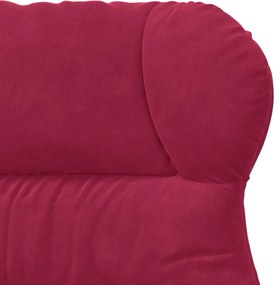 vidaXL Πολυθρόνα Κόκκινο 69 x 74 x 93 εκ. Βελούδο