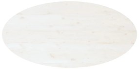 vidaXL Τραπεζάκι Σαλονιού Λευκό 110x55x45 εκ. από Μασίφ Ξύλο Πεύκου
