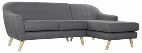 Τριθέσιος Καναπές DKD Home Decor 8424001799442 Γκρι Πολύχρωμο Φυσικό Ξύλο ξύλο καουτσούκ Scandi 230 x 144 x 84 cm