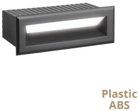 Σποτ Φωτιστικό Χωνευτό LED 3W IP65 3000K Flik Viokef-4308701-Ανθρακί 4308701