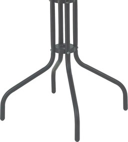 Τραπέζι Vergo ανθρακί μέταλλο Φ60x70εκ 60x60x70 εκ.