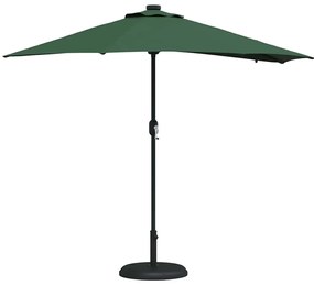 vidaXL Ομπρέλα Κήπου Πράσινο 294 x 150 x 223 εκ ύφασμα