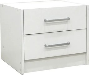 Σετ Κρεβατοκάμαρας Olympus White με Κρεβάτι 140x200εκ Σετ 3τεμ