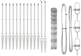 vidaXL Στύλος Περιφράξεων Γαλβανισμένο 100 x 1 μ Ατσάλι