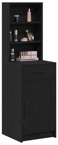vidaXL Highboard Μαύρη δρυς 40 x 40.5 x 135 εκ. Επεξεργασμένο ξύλο