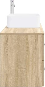 vidaXL Σετ Επίπλων Μπάνιου 2 pcs Sonoma Δρυς Επεξεργασμένο Ξύλο