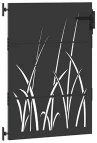 vidaXL Πύλη Κήπου Μαύρο 85 x 150 cm Ατσάλι με Επικάλυψη Πούδρας