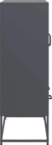 vidaXL Ντουλάπι Ανθρακί 68x39x111,5 εκ. από Χάλυβα