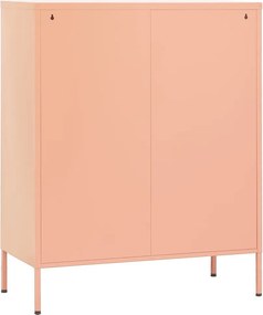 vidaXL Ντουλάπι Αποθήκευσης Ροζ 80 x 35 x 101,5 εκ. Ατσάλινο