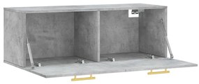 vidaXL Ντουλάπι Τοίχου Γκρι Σκυρ. 100x36,5x35 εκ. Επεξεργασμένο Ξύλο