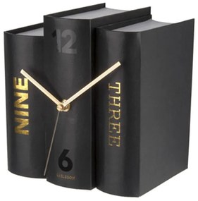 Ρολόι Επιτραπέζιο KA5729 Book Black Karlsson Paper