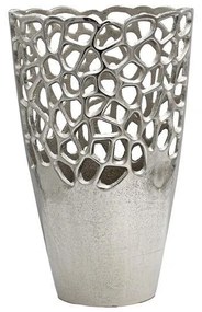 Μεταλλικό Βάζο FL8852 Fylliana Ασημί 21x13x31 εκ. 21x13x31 εκ.