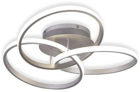 Κρεμαστό Φωτιστικό Οροφής ROSS 51W 4000K Αλουμίνιο LED Sunlight-ROSS-S-Ασημί ROSS-S
