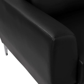 Πολυθρόνα KENZIE C3121.11 με PU Μαύρο 89x81x81 εκ. 89x81x81 εκ.