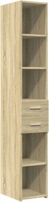 vidaXL Ντουλάπι Sonoma Δρυς 30x42,5x185 εκ. από Επεξεργασμένο Ξύλο
