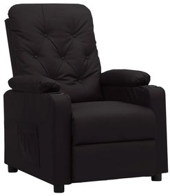 vidaXL Πολυθρόνα με Ανύψωση Μαύρη από Συνθετικό Δέρμα