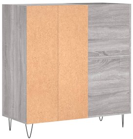 vidaXL Δισκοθήκη Γκρι Sonoma 84,5 x 38 x 89 εκ. από Επεξεργασμένο Ξύλο