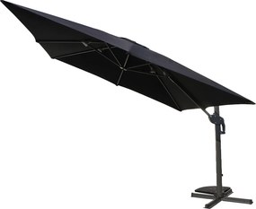 Ομπρέλα Κήπου ArteLibre VALENA Μαύρο/Γκρι Αλουμίνιο/Polyester Φ3x3m