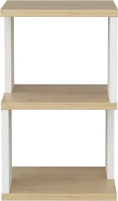 Κομοδίνο Δρυς / Λευκό CARTER 29,6x49,4x29,6