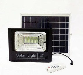 Αδιάβροχος προβολέας με ηλιακό πάνελ 40W JD-8840