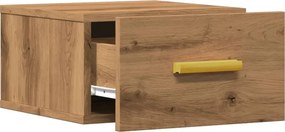 vidaXL Κομοδίνο Επιτοίχιο Αρτισιανή Δρυς 35 x 35 x 20 εκ.