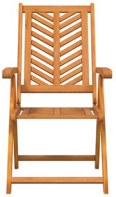vidaXL Καρέκλα Ανακλινόμενη 8 pcs Καφέ 57 x 71 x 90cm ξύλο