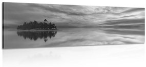Εικόνα ενός έρημου νησιού σε ασπρόμαυρο - 120x40