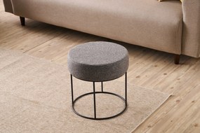 Πουφ Σκαμπό Ανθρακί DIDIM 40x40x40