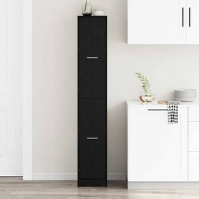 vidaXL Φαρμακοποιϊκή Ντουλάπα Μαύρη δρυς 30 x 41 x 174.5 εκ.