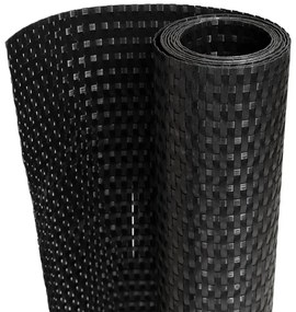 vidaXL Διαχωριστικό Βεράντας Μαύρο 300 x 90 εκ. από Συνθετικό Ρατάν