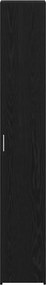 vidaXL Highboard Μαύρη Οξυά 30 x 42,5 x 185 εκ