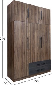 ΣΕΤ ΚΡΕΒΑΤΟΚΑΜΑΡΑΣ 5ΤΜΧ CARYS HM10888.11 ΜΕΛΑΜΙΝΗ ΣΕ ΚΑΡΥΔΙ