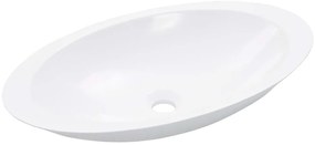vidaXL Νιπτήρας Λευκός 59,3x35,1x10,7 εκ. Συνθετικός Τεχνητό Μάρμαρο