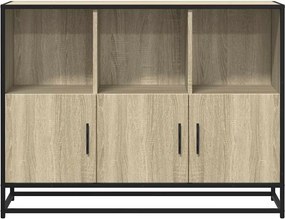 vidaXL Sideboard Sonoma Oak 100x35x76 cm Κατασκευασμένο ξύλο