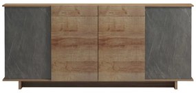 Μπουφές Zafore σε oak - καφέ antique απόχρωση 180x45x80εκ 180x45x80 εκ.