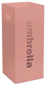 Ομπρελοθήκη Τετράγωνη 24-303 22x22x50cm Pink Pam&Co Stainless Steel