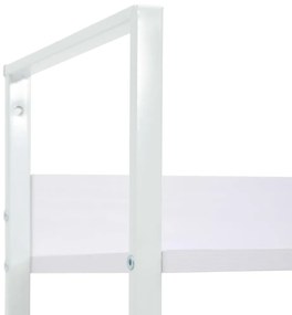 vidaXL Ραφιέρα 5 Επιπέδων Λευκή 60x27,6x158,5 εκ. Επεξεργασμένο Ξύλο