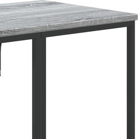 vidaXL Κρεμάστρα Ρούχων με Ράφια Γκρι Sonoma από Επεξεργασμένο Ξύλο