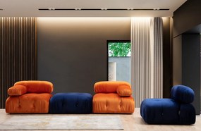 1-Seat Sofa Bubble O1 - Velvet Blue Blue