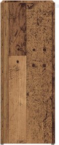 VidaXL Σχέδιο & βάση αποθήκευσης Παλιό ξύλο 25 x 24,5 x 64 εκ.