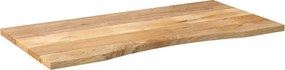 vidaXL Επιφάνεια Γραφείου Καμπύλη 140x50x2,5 εκ Μασίφ Ακατ. Μάνγκο